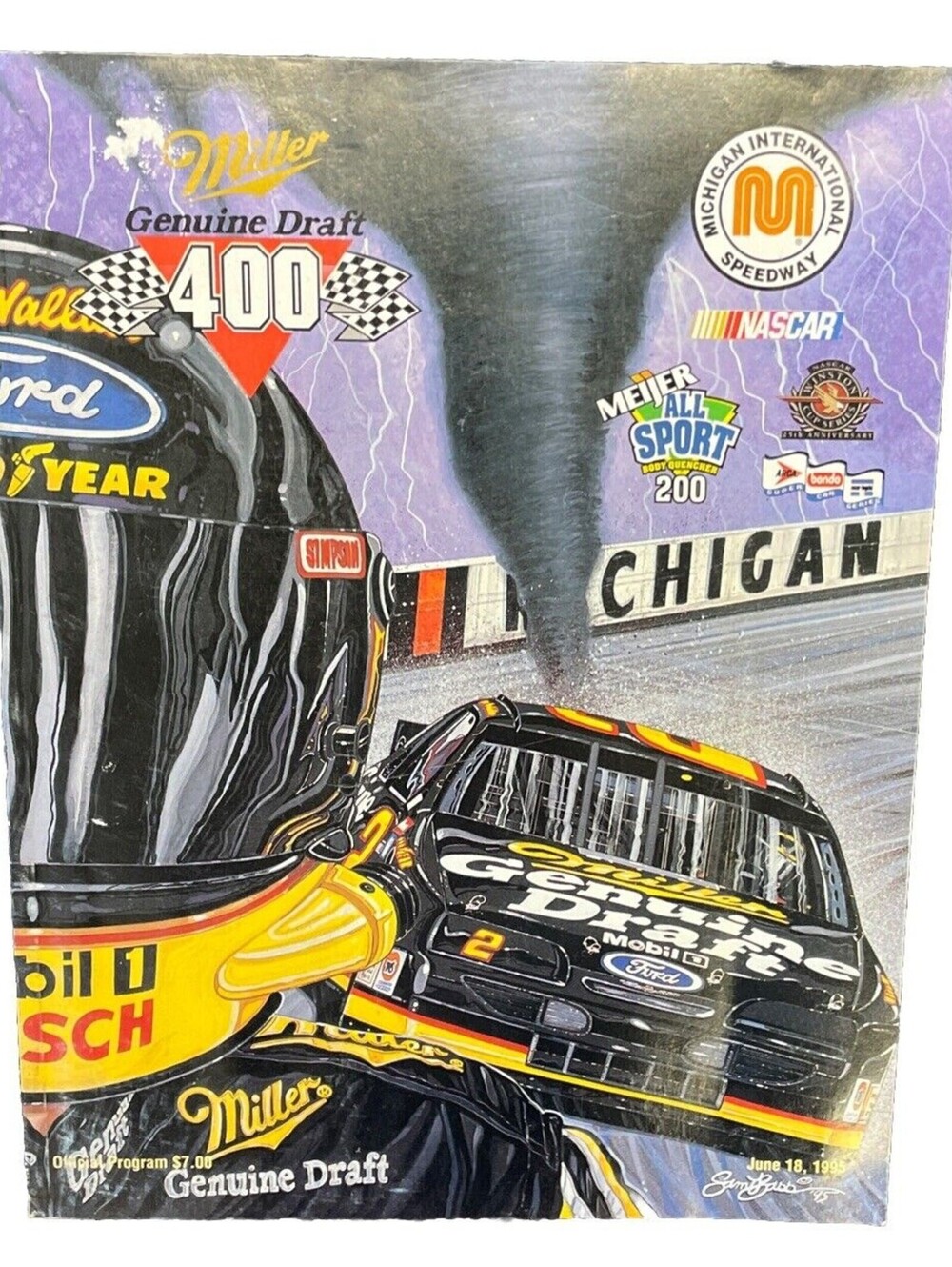 Michigan International Speedway Miller Genuine Draft 400 1995 Program Book